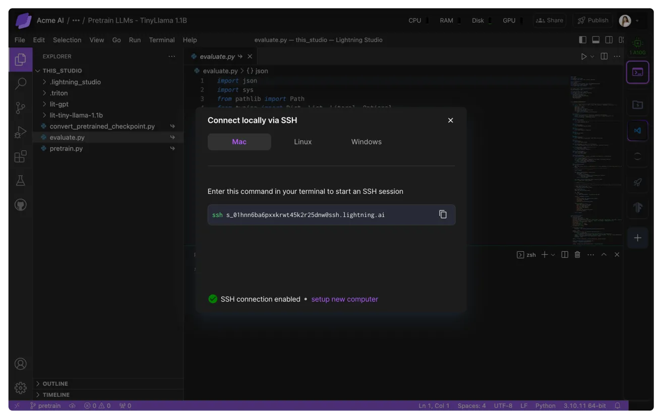 How to SSH connect to remote servers.